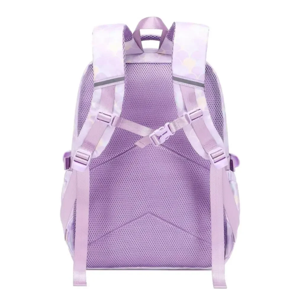 Mermaid Scale Purple School Backpack Set 3pc with‎ Zipper Charms NEW/NWT